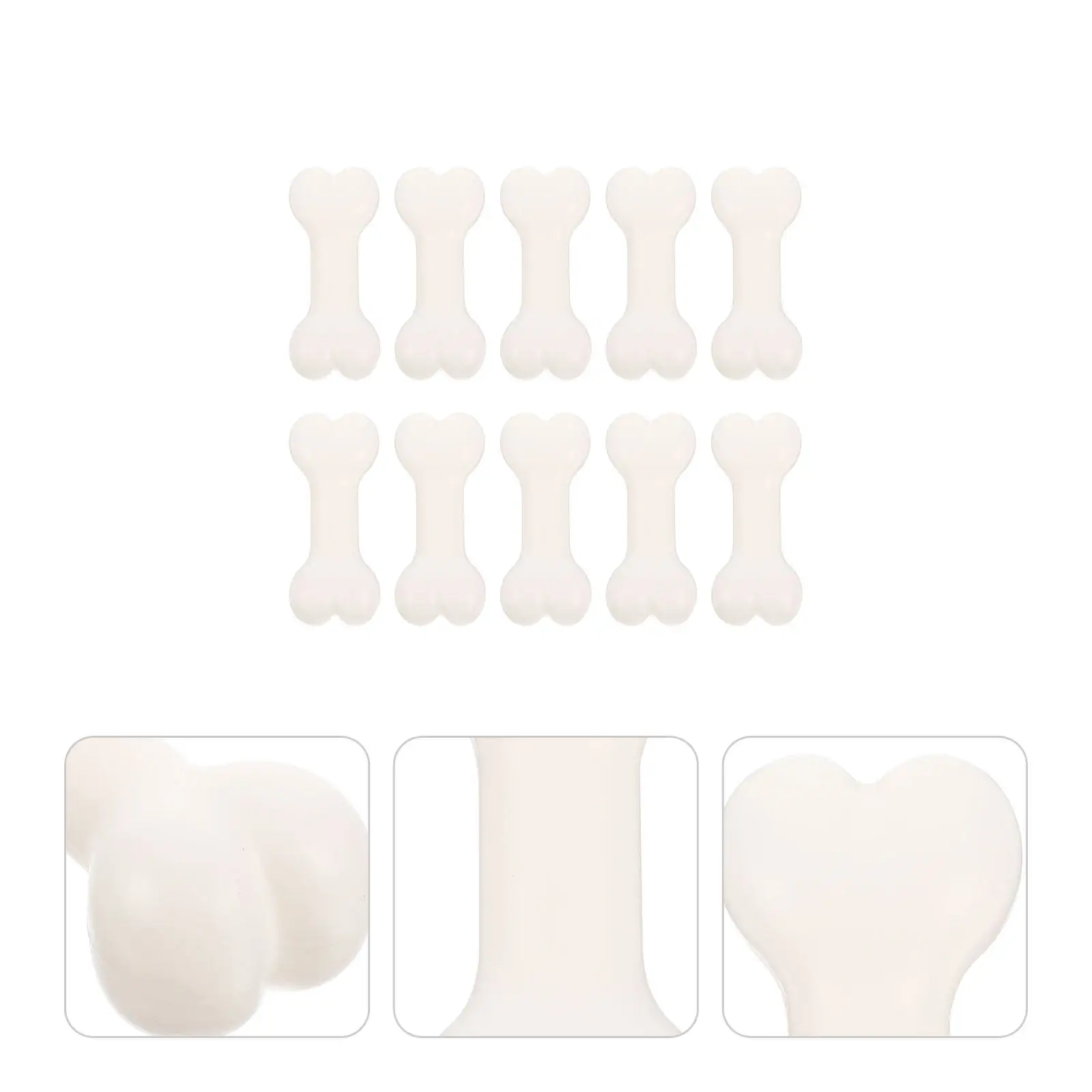 

10Pcs Plastic Halloween Bone Decor Small Simulated Bone Props Halloween Party Decoration Supply DIY Crafts Making Material