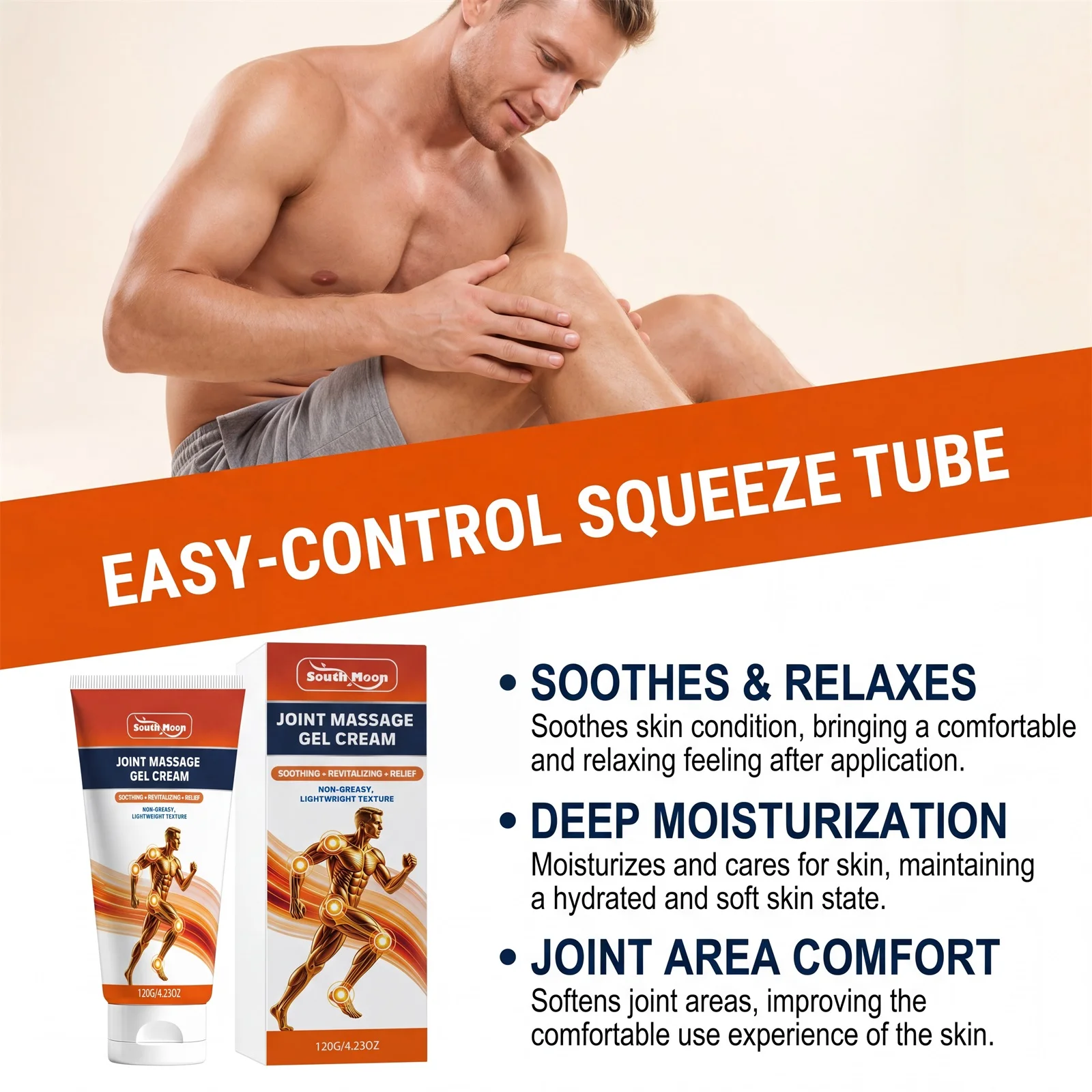 Joint Knee Back Pain Relief Cream Soothing Muscle Ache Reduce Stiff Refreshing Moisturizing Care Body Analgesic Medicine Cream