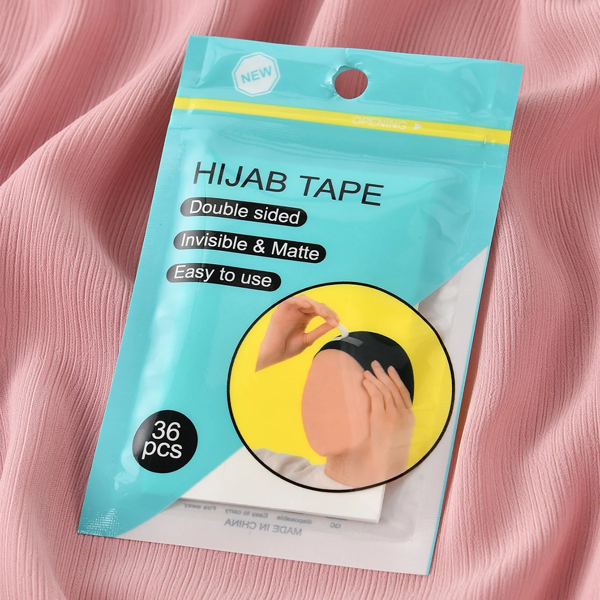 Double Sided Hijab Tape Fashion Beauty Tape Clear Body Strong Transparent Fabric Adhesive Tape Garment Accessories