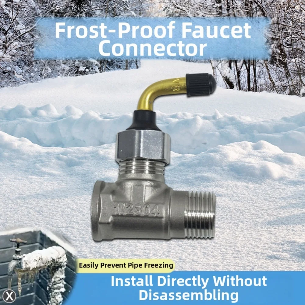 Water Pipe Antifreeze Joint Winter Outdoor Water Pipe Antifreeze Inflatable Elbow Nozzle Joint Faucet Antifreeze ﻿
