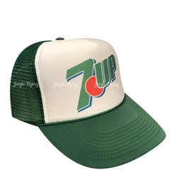 7up Trucker Hat Vintage Snapback Cap Adjustable