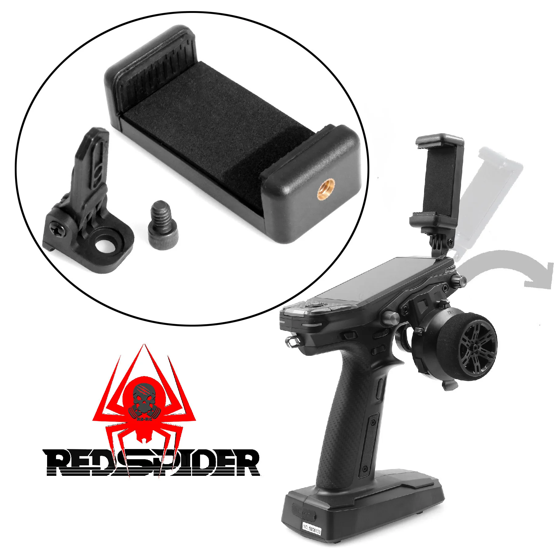 Phone Holder Clip Bracket Mount Support For FLYSKY G11P Transmitter Remote Controller RC Car Boat Parts