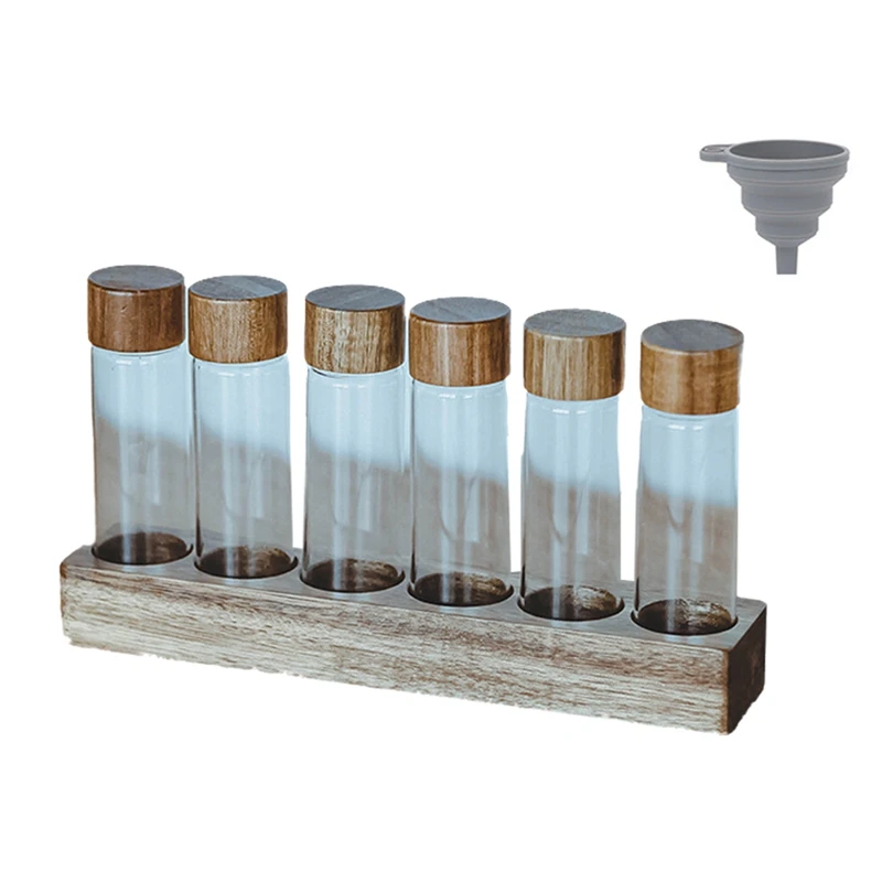 

Hot SV-Coffee Bean Storage Container Display Rack, Tea Tube Glass, Coffee Accessories Tools, Barista Coffee