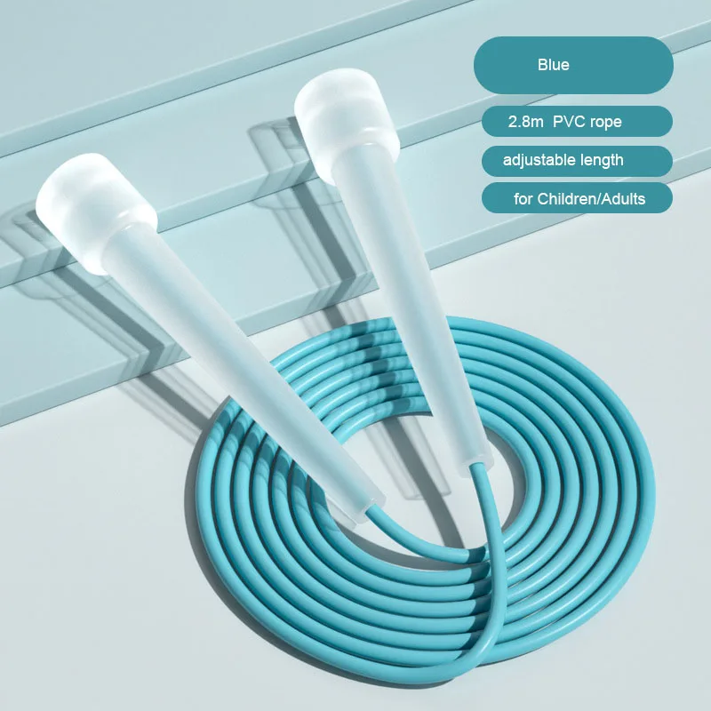 Corda de Pular Leve em PVC 2.8m Com Comprimento Ajustável para Crianças e Adultos, Ideal para Academia em Casa e Esportes Escolares