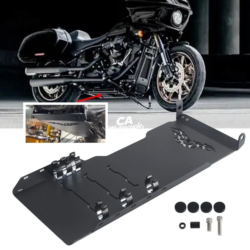 Motorcycle Engine Bottom Skid Plate Protector For Harley Softail Low Rider ST FXLRST 2022-2026 S FXLRS 2020-2026 FXLR 2018-2020