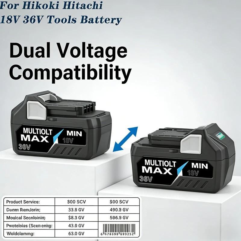 

BSL36A18 BSL36B18 Li-ion MultiVolt 18V 6Ah/36V Rechargeable Battery For Hikoki Hitachi 18V 36V Power Tools BSL1830 BLS1840