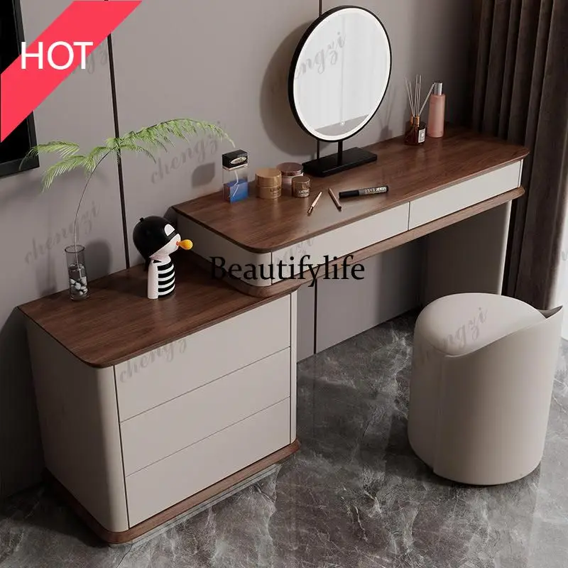 A49 Italian Natural Dressing Table Luxury Modern Clothing Mirror Dressing Table White Drawers Coiffeuse De Chambre Organizer Mak