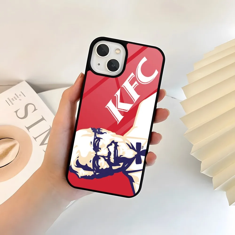 K-KFC Fried Chicken Food Phone Case PC+TPU For Iphone Apple 12 Pro Max 1115 13 14 Mini 6S 8 7 Plus X Xs XR Luxury Back Cover