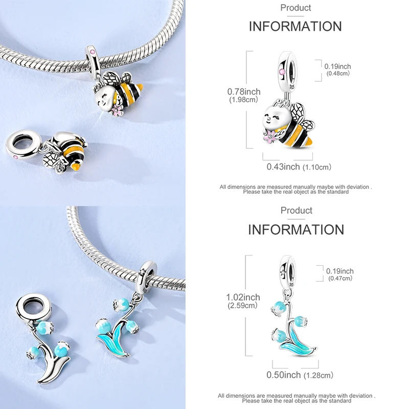 925 Sterling Silber Charm-Perlen Katze Mond Pfote Schmetterling Kreuz Sternennacht Krippenmotiv DIY Armband Halskette Geschenk für Frauen Mädchen – Detail 15