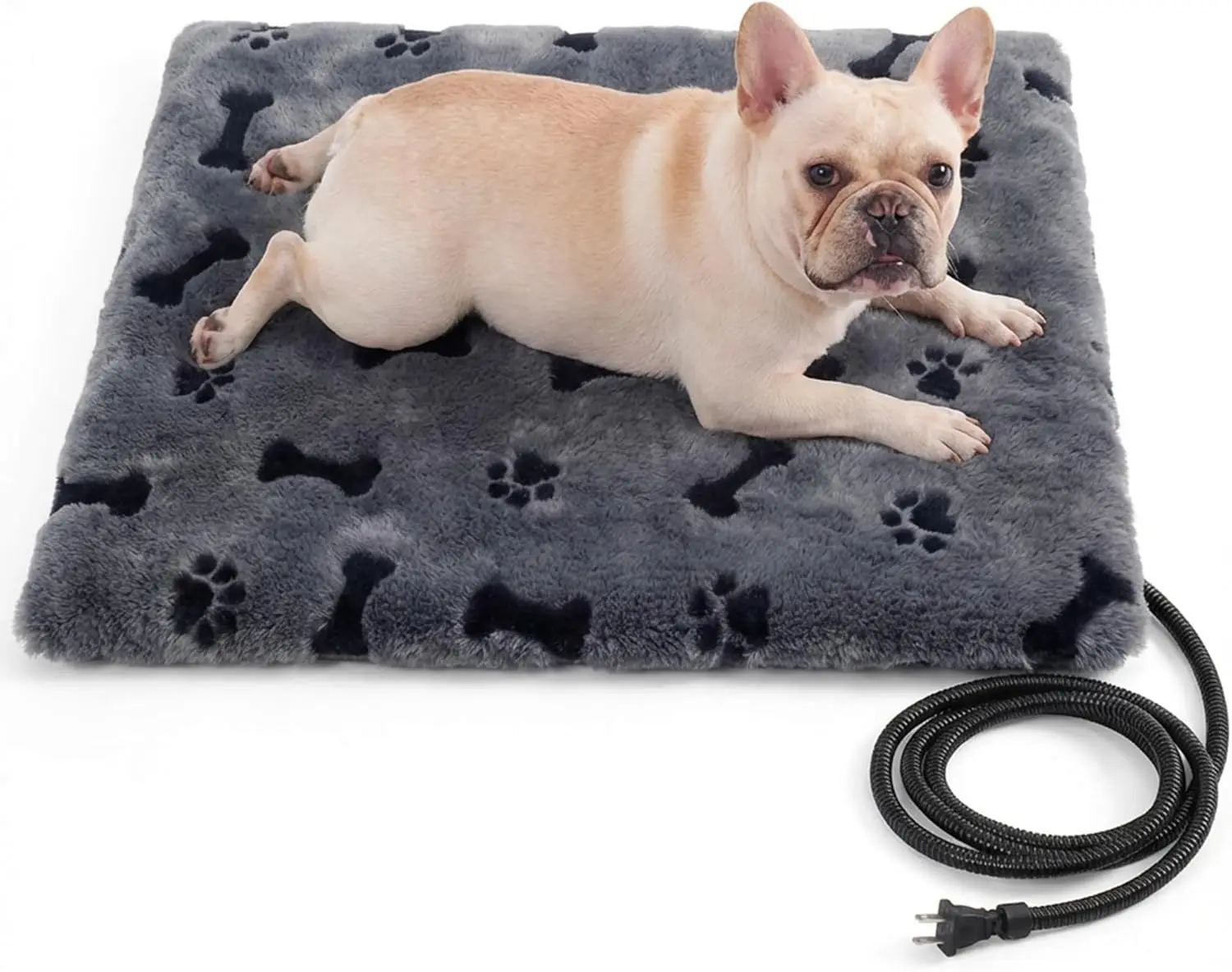 

Pet Heating Pad for Cats Dogs Indoor & Sheltered Outdoor Waterproof Heated Cat Bed Heated Dog Bed Chew Resistant Cord Co