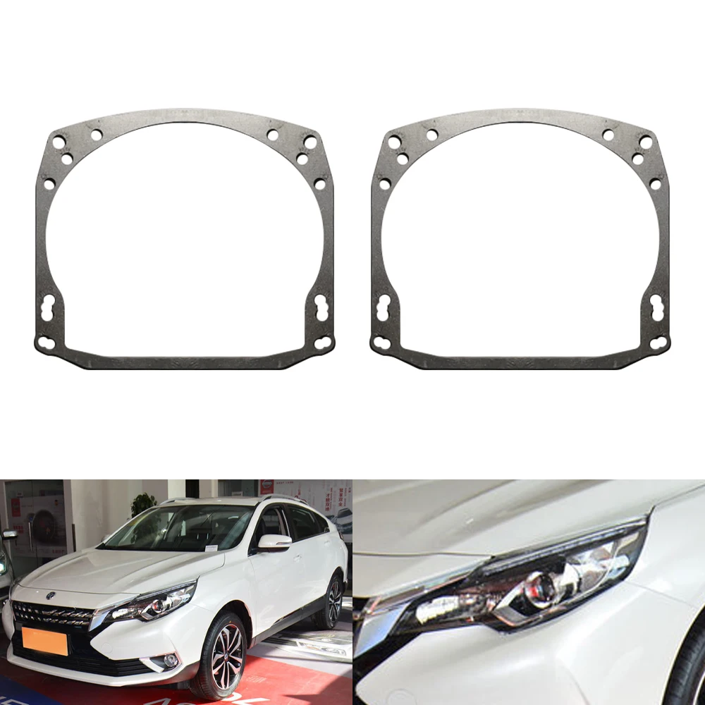 

TAOCHIS Car-Styling Adapter Frame Headlight Bracket for Nissan Venucia T90 2017 Hella 3R 5 projector lens headlight retrofit
