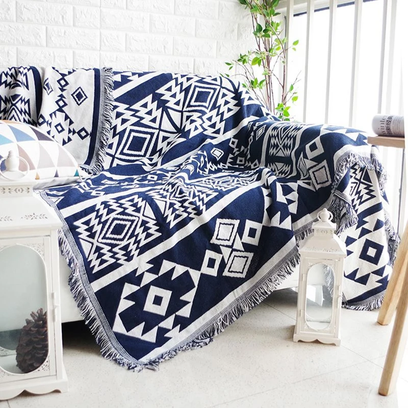 Bohemian Plaid Blanket for Sofa Chair Table bed Decorative Blanket Outdoor Picnic Camping Blanket Boho Sofa cover throw Blanket