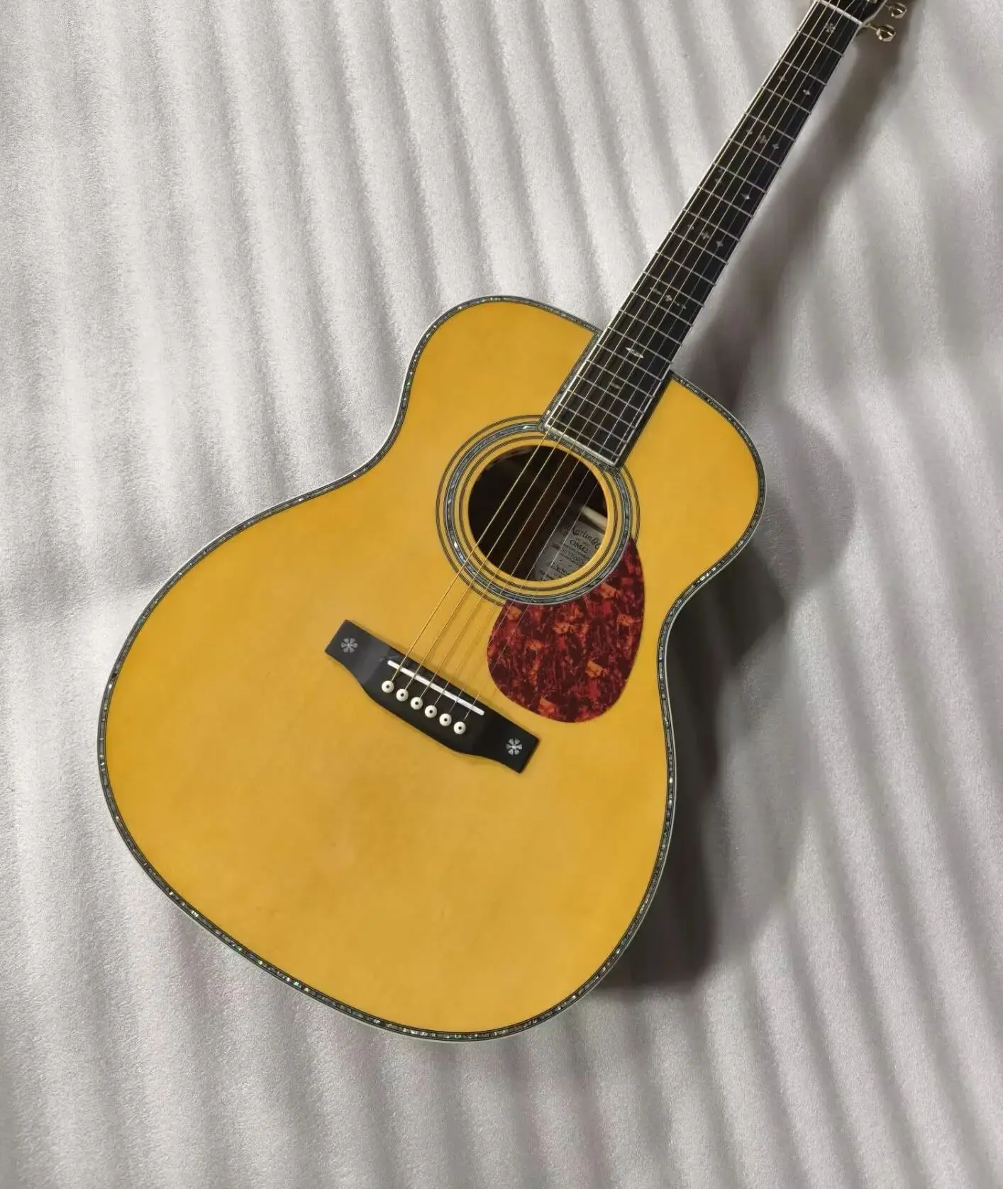 

OM42 Acoustic Electric Guitar natural vintage finish for professional Players