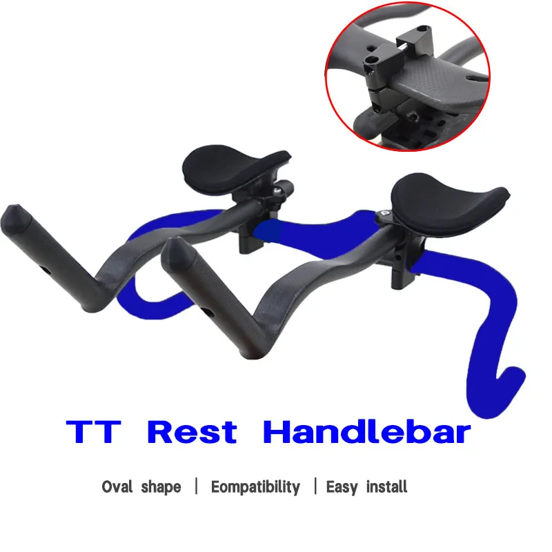 

Легкие велосипедные удлинители TT из углеродного волокна, совместимые с опорными стержнями TT 35 ° 55 ° Для удлинительного руля Aero