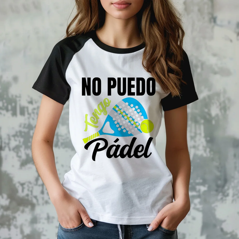 Padel top women streetwear Y2K designer tshirt female designer harajuku comic clothing