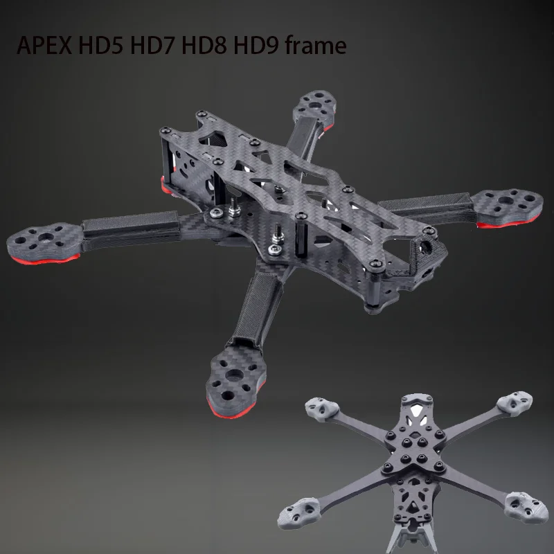 

APEX HD5 HD7 HD8 HD9 5/7/8/9inch Carbon Fiber Quadcopter Frame Kit with 5.5mm Arm for APEX-HD APEX HD FPV RC Racing Drone