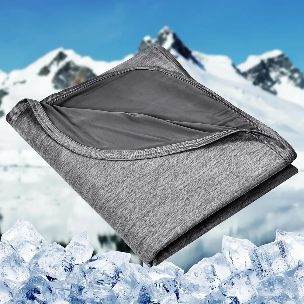 Lightweight Summer Thin Quilt Breathable Machine Washable Cooling Blanket Double Side Use Skin-friendly Air-Conditioned Duvet