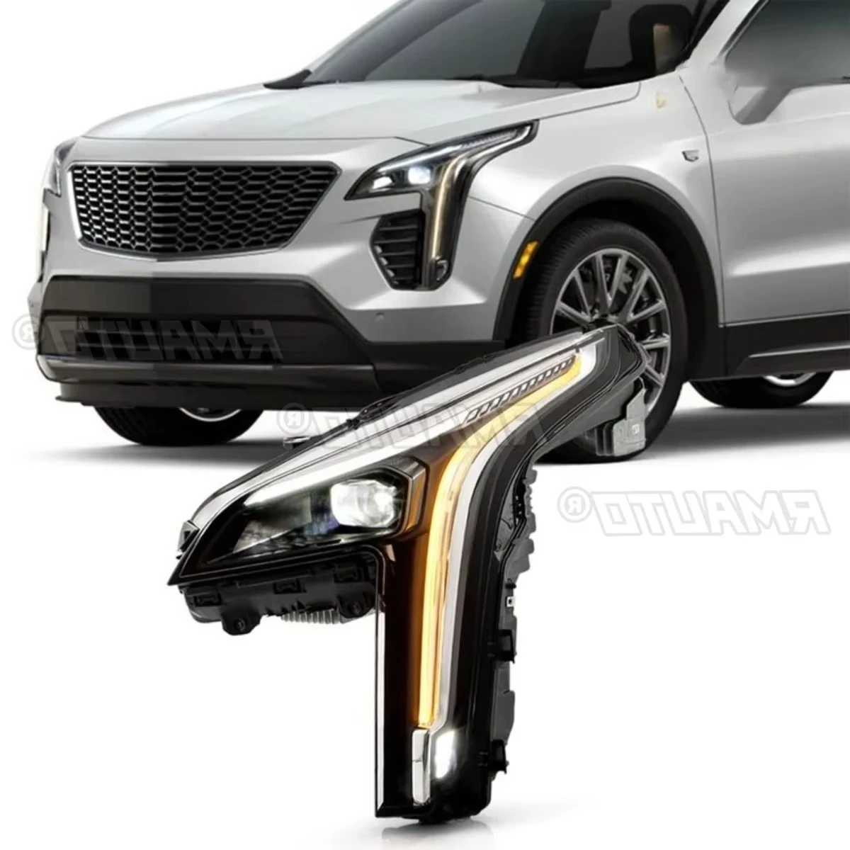 

For Cadillac XT4 2019-2022 Left Right Lamp LED Daytime Light Front LED Headlamp Assembly Wide Light Corner Lamp 84761683