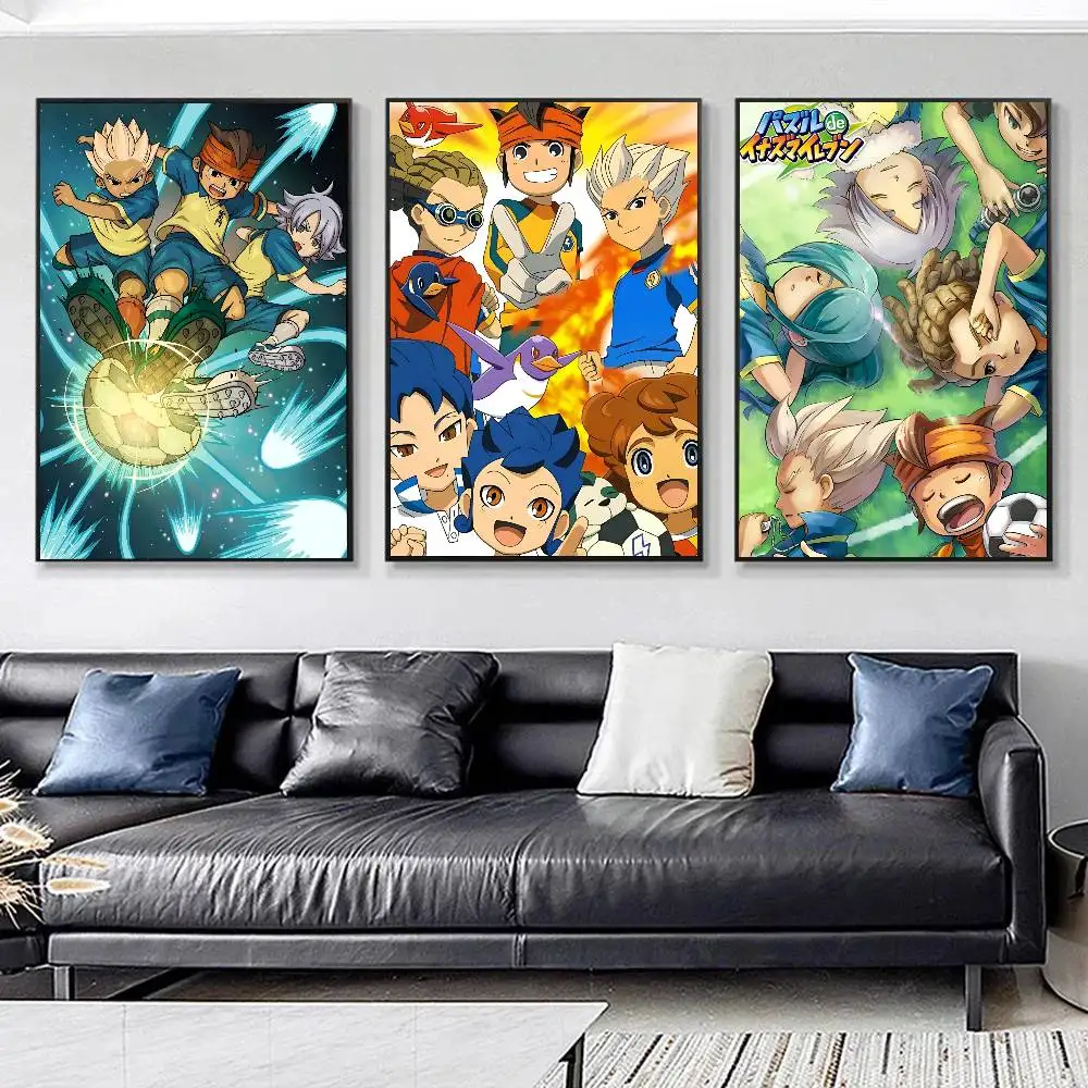 Anime I-Inazuma Eleven Manga Posters HD Print Vintage Wall Art Decor for Home Study Room