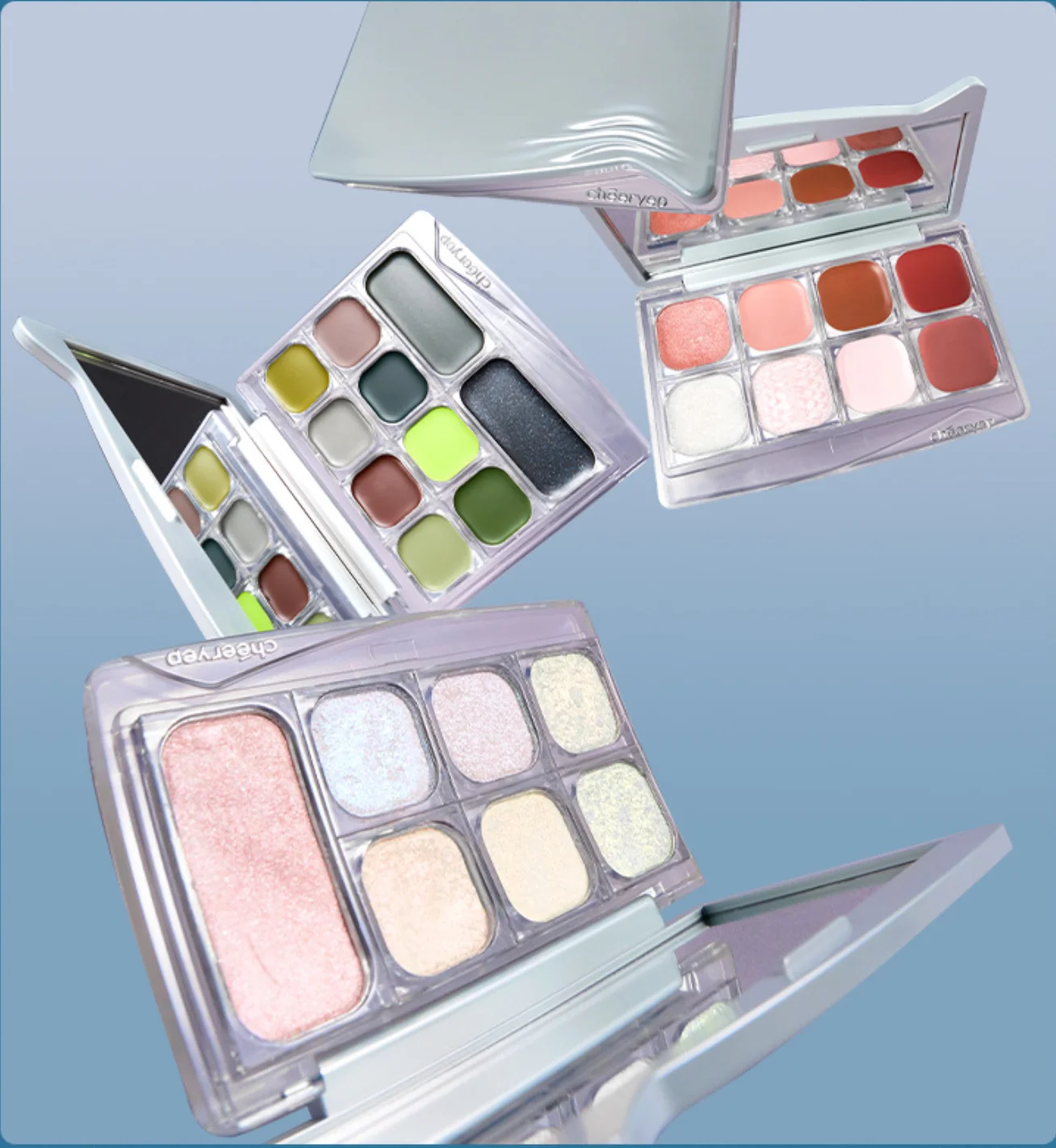 Qianyan Cheeryep Luminous Single Monochrome Cream Eyeshadow Play Makeup Highlight Highgloss portable Self Assembled Palette:Qianyan Cheeryep Luminous Single Monochrome Cream Eyeshadow Play Makeup Highlight Highgloss portable Self Assembled Palette