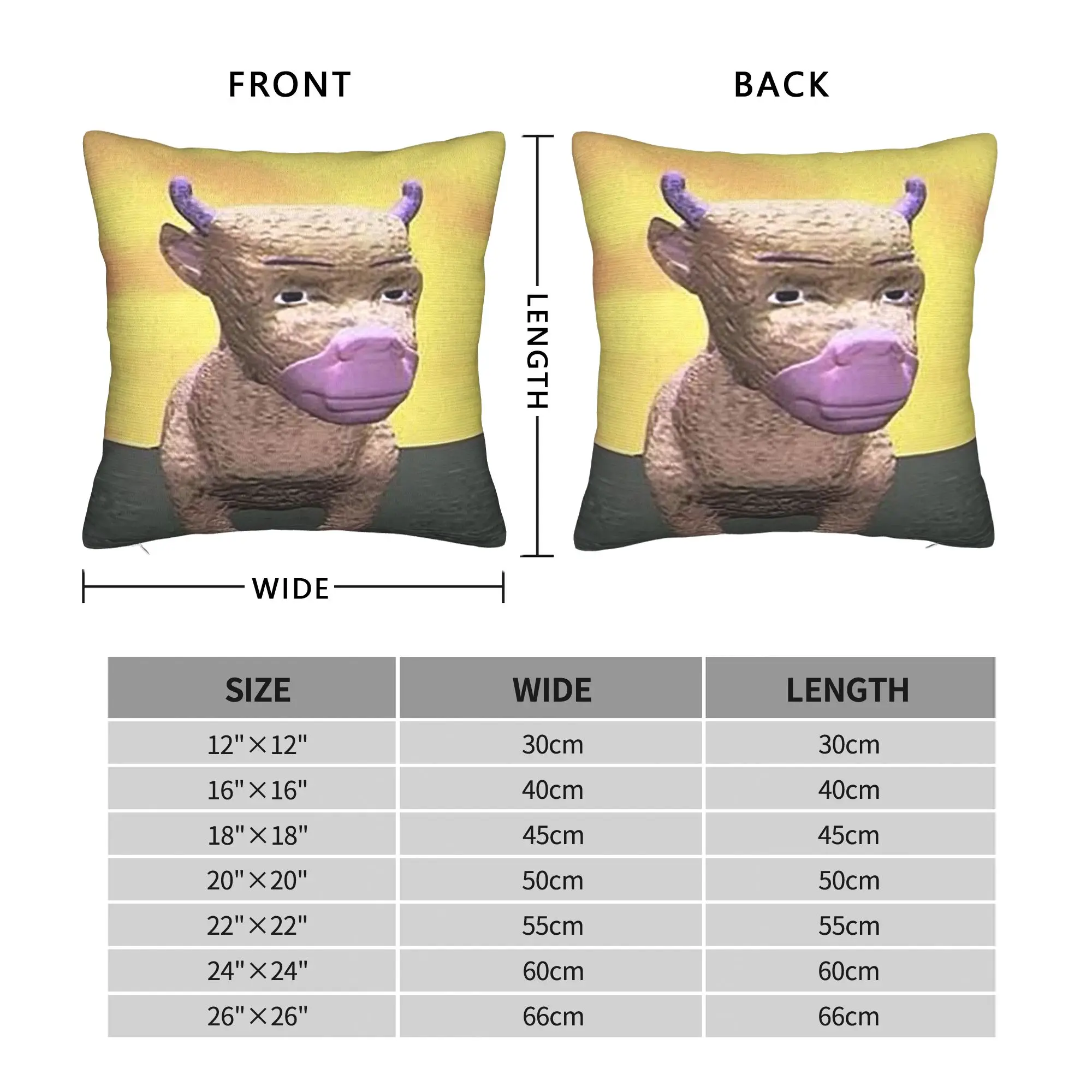 Niu Lai Cow Still from Chinese Terrible Animation Square Pillow Cases  Cushion Cover Decorative Pillowcase for Bed 18
