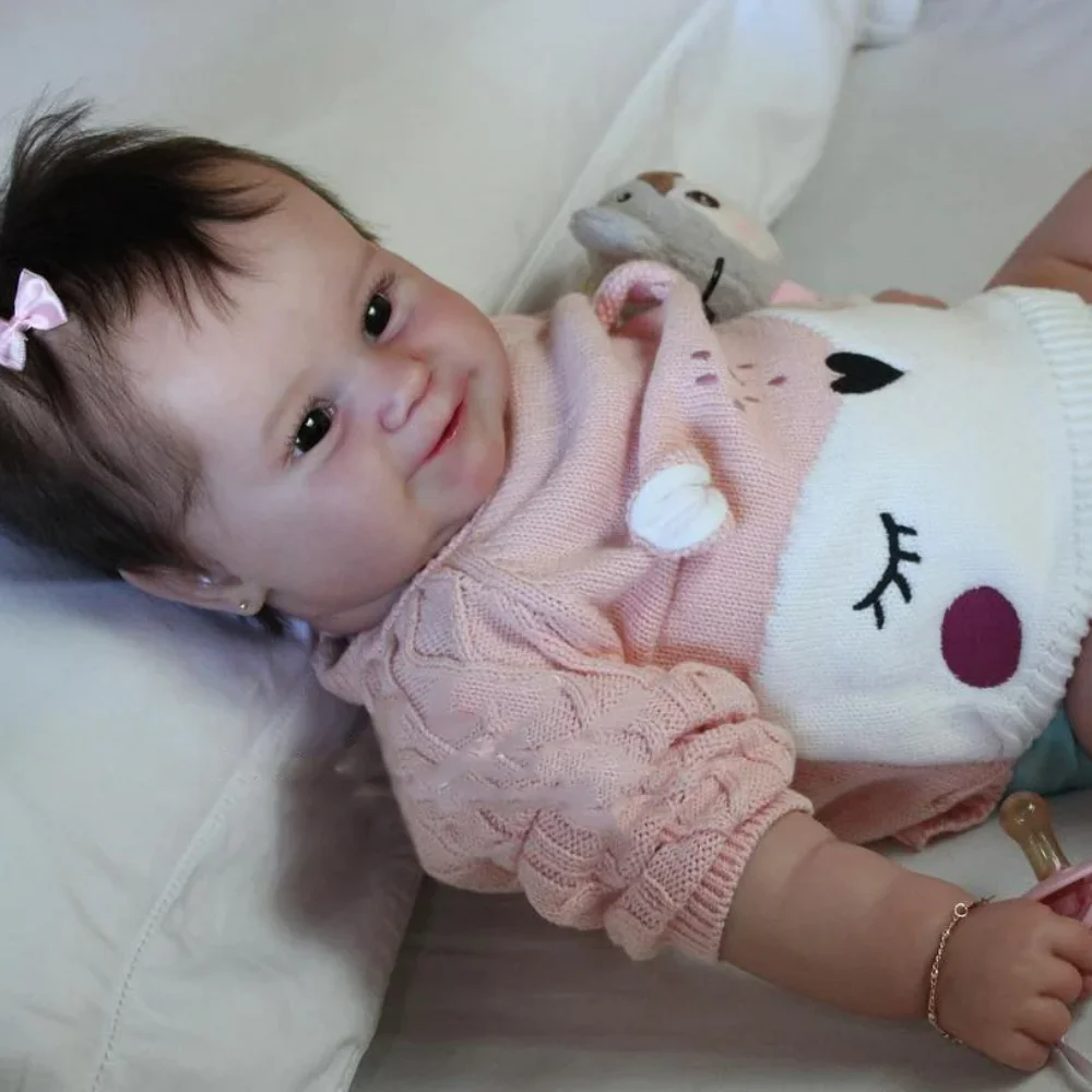 Soft Full Body Silicone Reborn Toddler Girl Doll Maddie Princess Doll 3D Skin Multiple Layers Painting Visible Veins