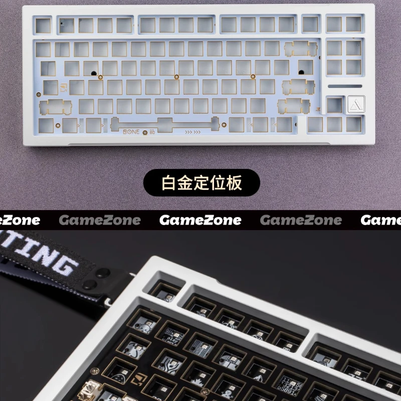 BONE80 Wooting80HE Magnetic Axis Keyboard Accessories Custom FR4 Positioning Board Sandwich Cotton Sound Pack Gamers DIY Design