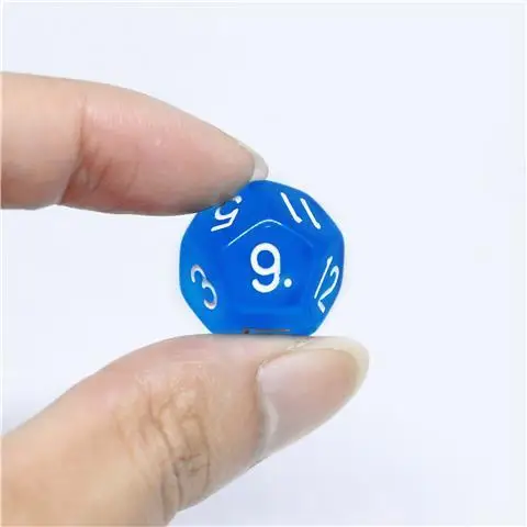 10Pcs Acrylic Transparent 12 Sided Dice 18mm Digital Number Cubes Round Coener For Kid Educational Toys DIY Board Games Dice D12