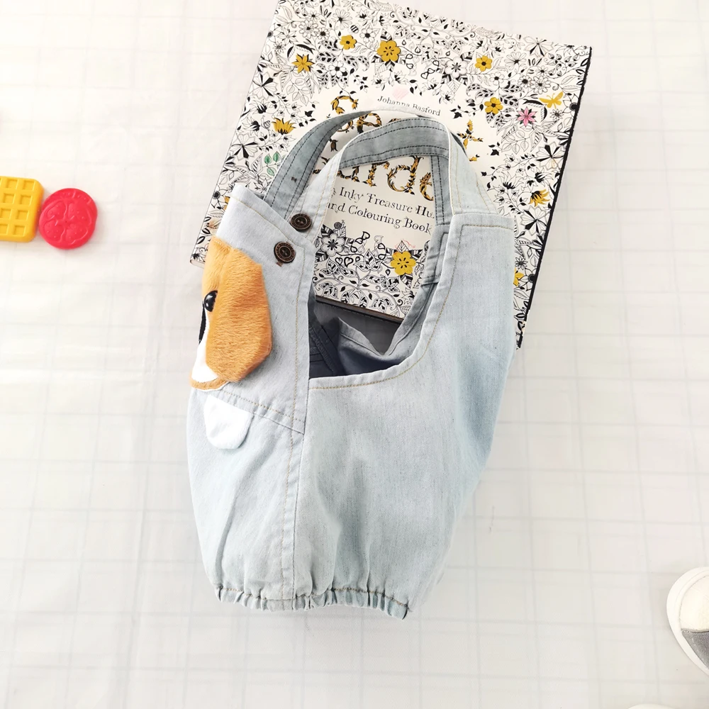 IENENS Baby Bodysuit Boy Girl Denim Clothing Summer Jumpsuit Cartoon Jumper Newborn Cotton Soft Thin Clothes Overalls Dungarees