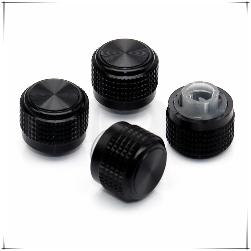 5pcs D-type semi-shaft knob High-end aluminum alloy knob Metal knob Potentiometer knob Knob Volume adjustment cap