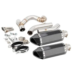 For Honda VFR 800 2002 2003 2004 to 2013 VFR800 VTEC RC46 / ABS Motorcycle Exhaust Muffler Link Pipe Escape Slip-on