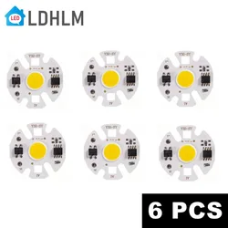 Chip de lámpara LED COB Y32, 6 piezas, matriz de CA 220V, 12W, 9W, 7W, 5W, 3W, No necesita unidad, proyector, cuentas de bombilla