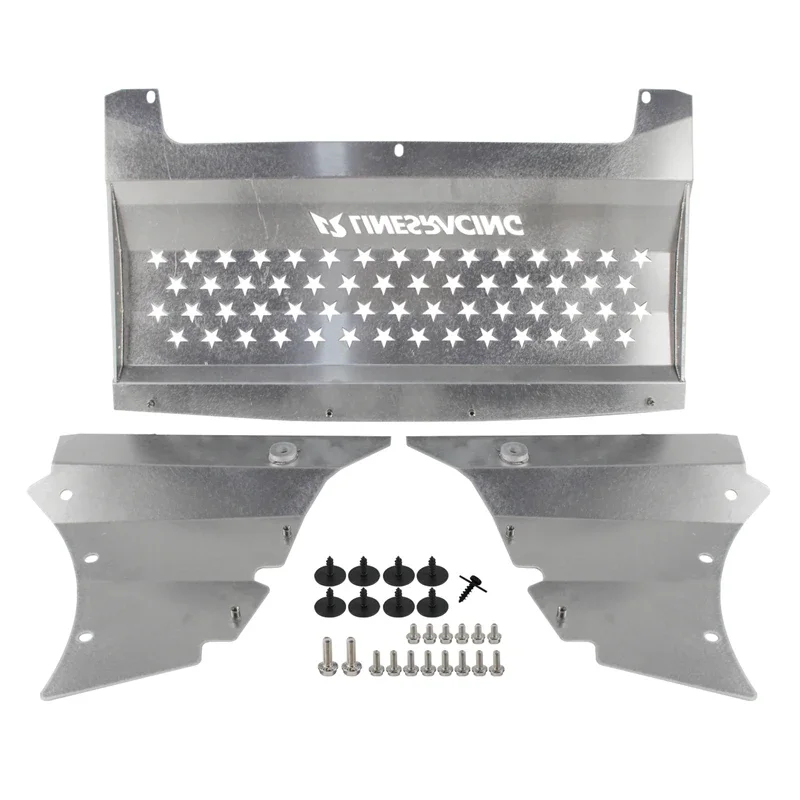 Oil Cooler Skid Plate LINESRACING For BMW M2C F87 M2 Competition S55 Engine 3.0T 2018-2021 Aluminum Wrinkle black /Red/ Silver