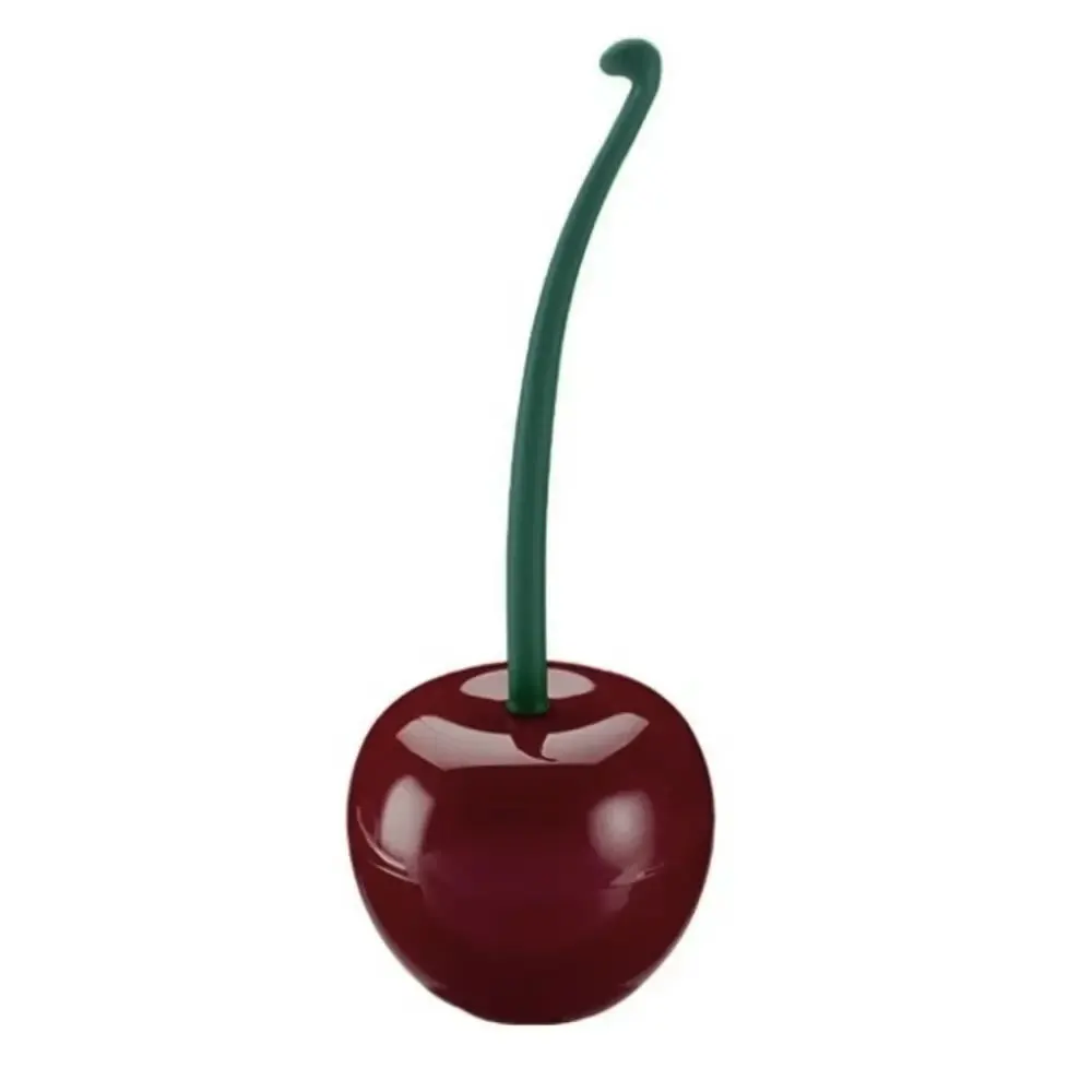 1pc Red Toilet Brush Creative Lovely Cherry Shape Lavatory Toilet Brush Holder Set Toilet Holder Bathroom Accessories image 5