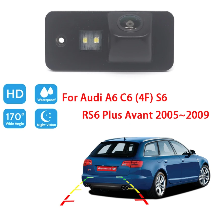 

HD Night Vision For Audi A6 C6 (4F) S6 RS6 Plus Avant 2005 2006 2007 2008 2009 Vehicle Rear View Reverse Camera Waterproof