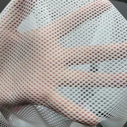 Hole 2mm Polyester Net Fabric Honeycomb Mesh Fabric For Sewing T-shirt Sportswear Knitted Lining Fabric Cloth