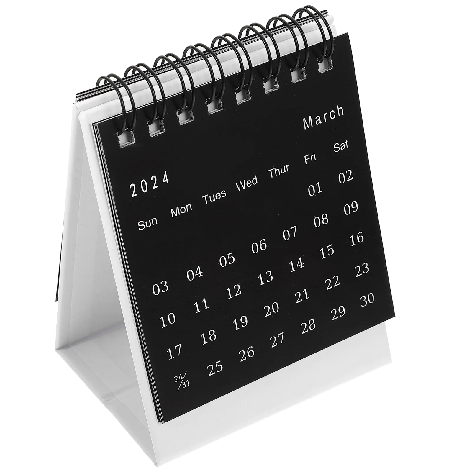 

2024 Small Desk Calendar Year The Dragon Desktop Calendar Stand Up Calendar Monthly Desk Pad English Calendar