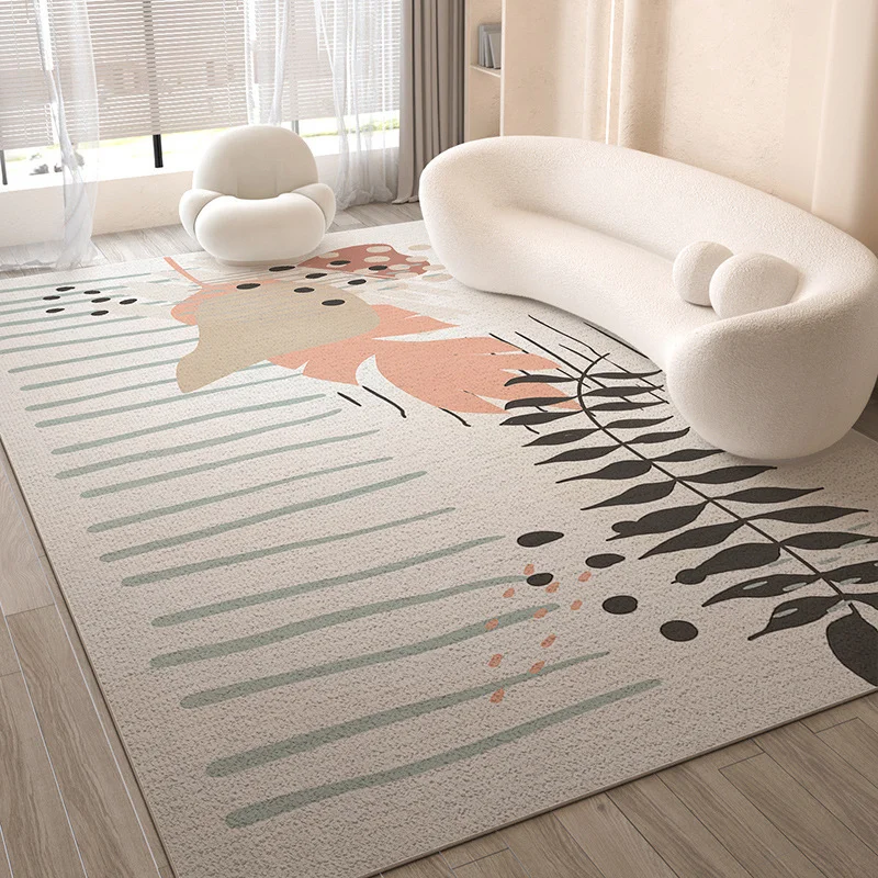 VIKAMA Bohemian Abstract Spot Anti Slip Large Carpet Soft Neutral Art Printed Carpet Living Room Bedroom Home Decoration