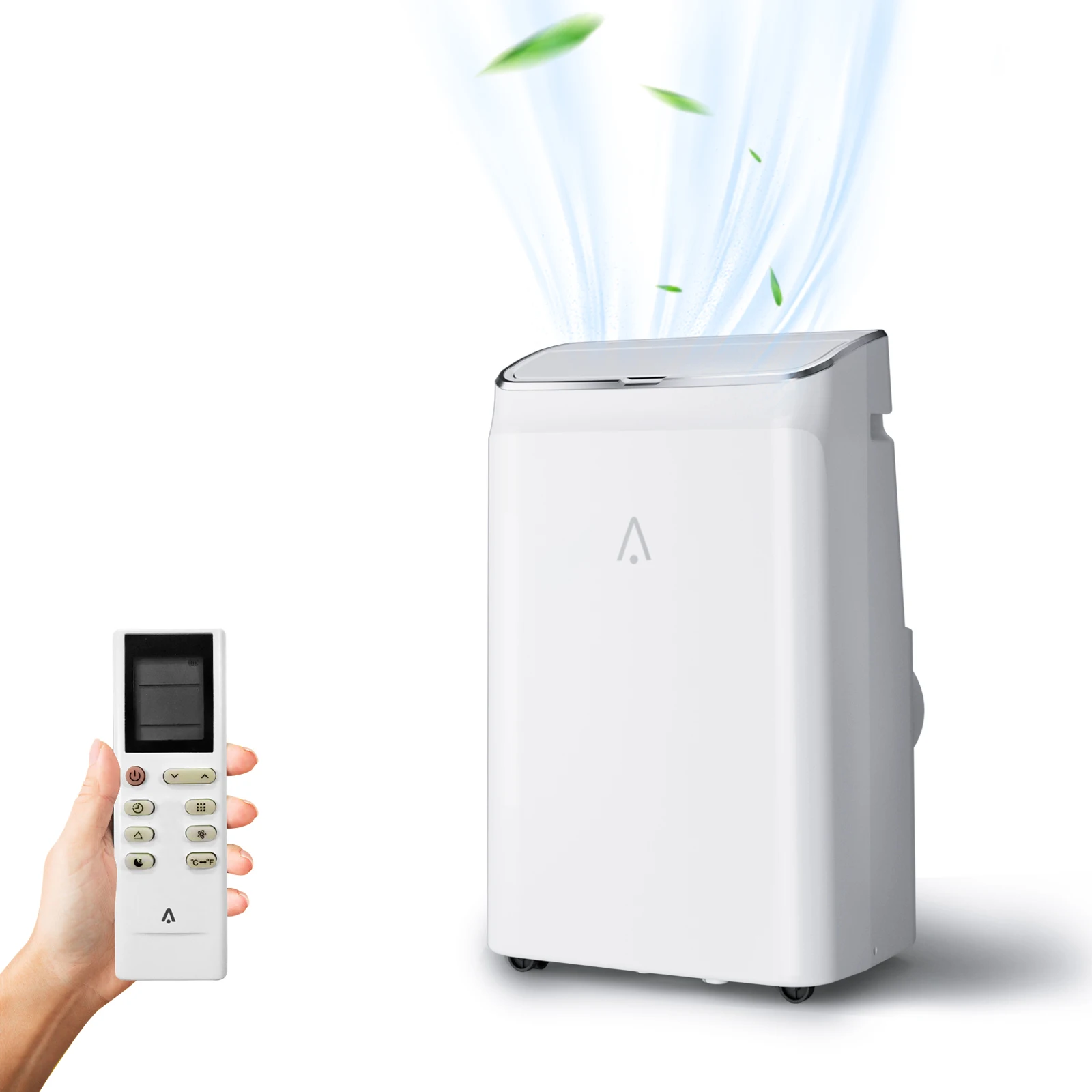 14,000 Btus Portable Air Conditioner 3-IN-1 Quiet AC Unit with Remote Control, Built-in Dehumidifier, Fan, Auto, Sleep Modes, Cools Room up to 750 Sq. Ft Exhaust Hose & Window Kit, 24H Timer