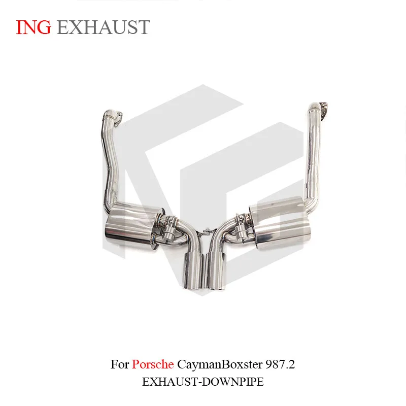 

ING Performance Exhaust Stainless Steel Catback for Porsche Cayman Boxster 987.2 Muffler Valve Engine system