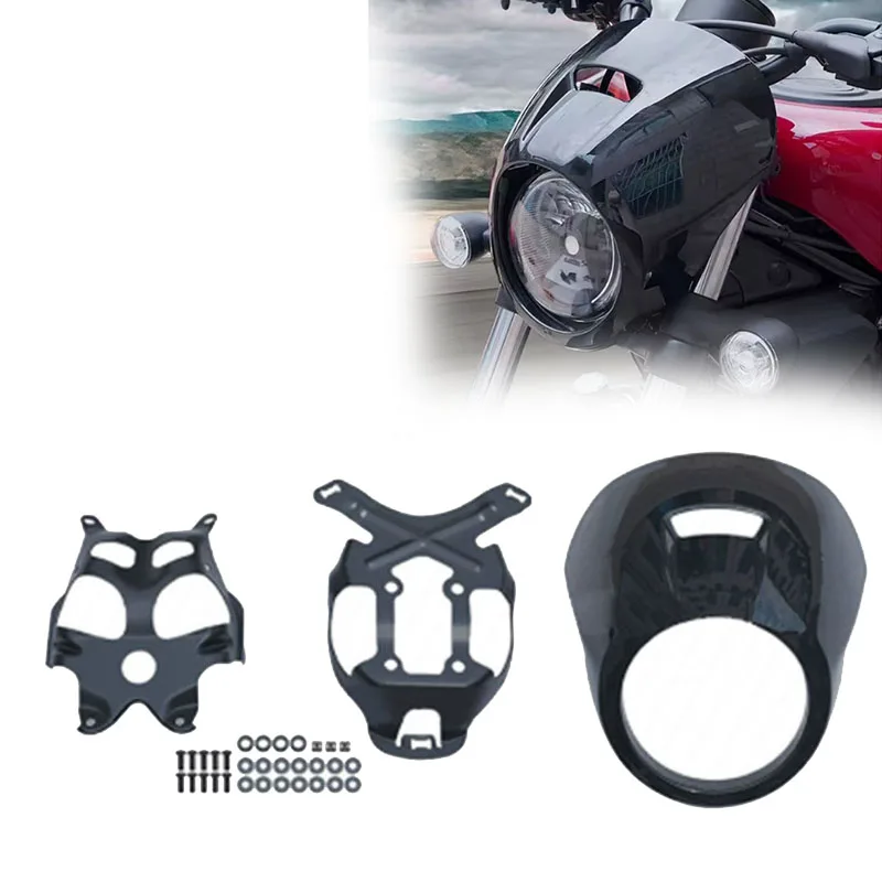 

Headlight Fairing Screen For Harley Street Motorcycle For Harley Nightster 975 2022 2024