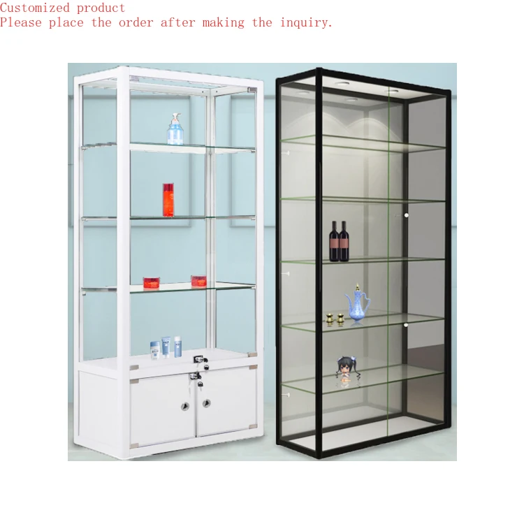 

Custom.Lighting Full Glass Vitrine Showcase/vitrine Glass Display Case/vitrine showcase Display