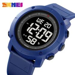 SKMEI LED Light Display Digital Outdoor Sport Watches Mens Multifunctional Countdown Stopwatch Calendar Wristwatch reloj hombre