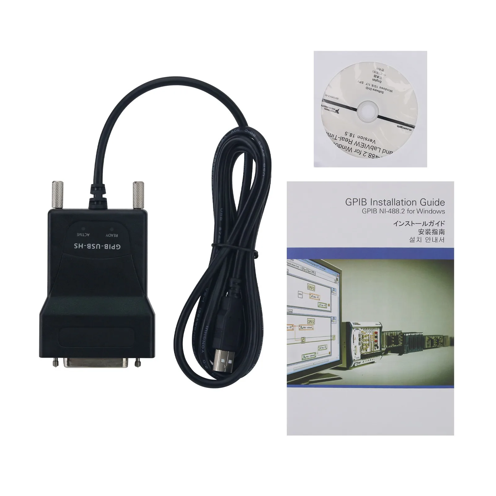 NEW New Version Black GPIB-USB-HS Data Acquisition Card 778927-01 IEEE488 GPIB to USB Controller Replacement for NI