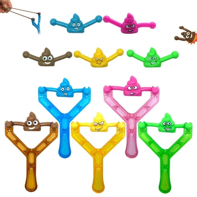 5pcs/set Sticky Fake Poo Poop Finger Toy Poops Gag Catapult Toy Toy 15UB