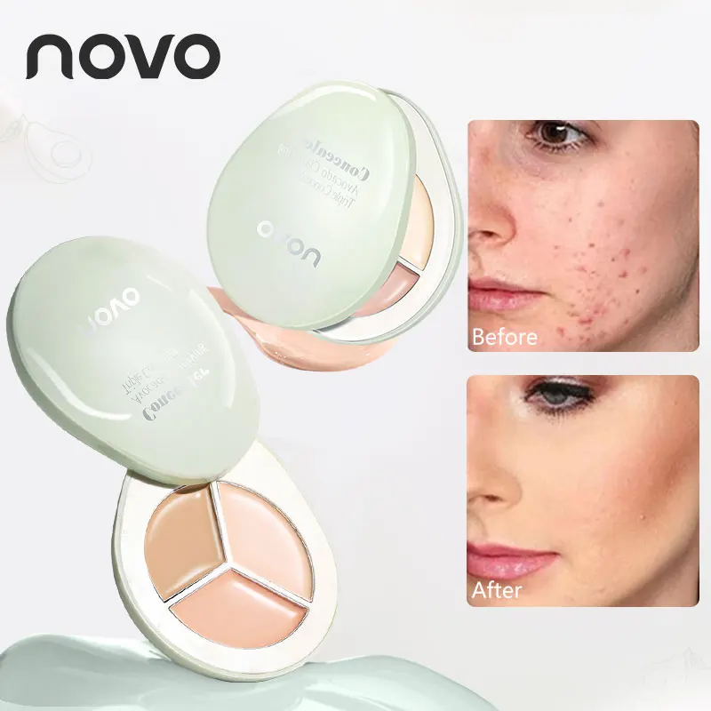 3D コンタークリーム＆コンシーラーパレット、マット仕上げ、長持ち、くまを隠し、明るくする、シミ、ニキビ跡用