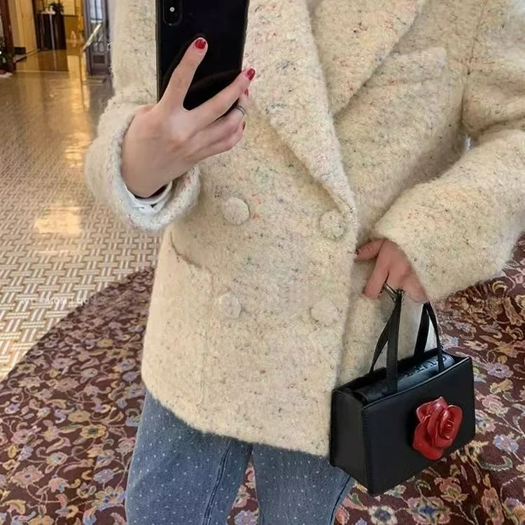 

High-end Woolen Jacket Women's Casual Small Suit 2026 Autumn and Winter New