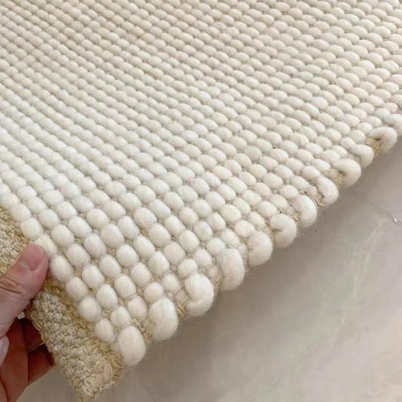 

Handmade glue-free wool carpet grainy high-end villa living room sofa cushion minimalist and light luxury