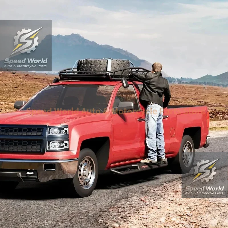 Brand New6 Inch Running Boards With 550LB Load Capacity And Black Powder Coating Enhanced Durability Design For