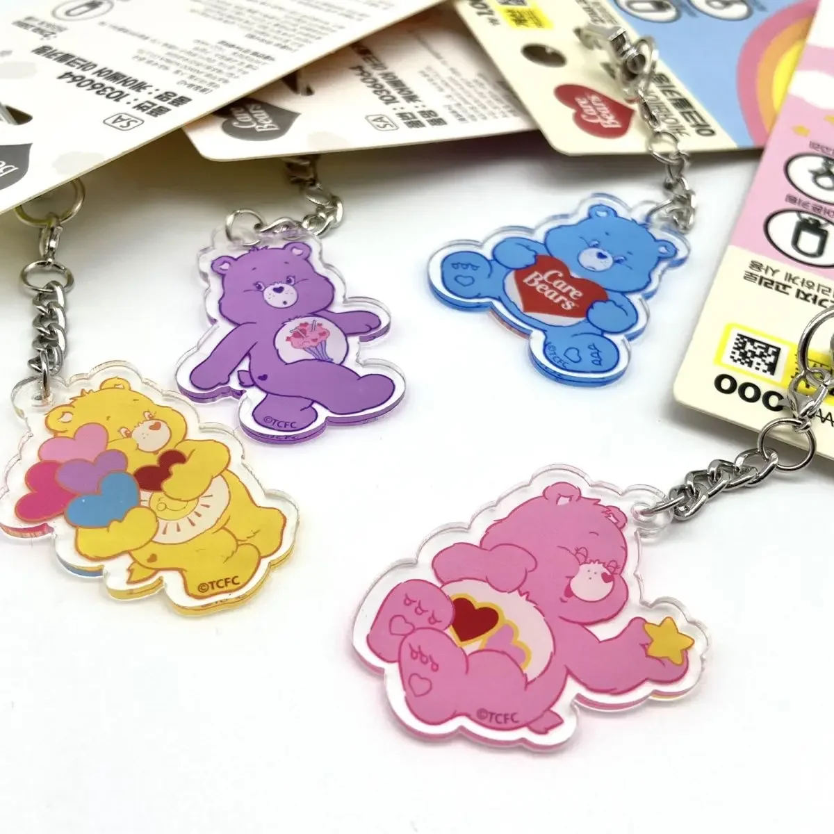 Genuine CareBear A New Generation Keychain Acrylic Decoration Cute Pendant Gifts for Children